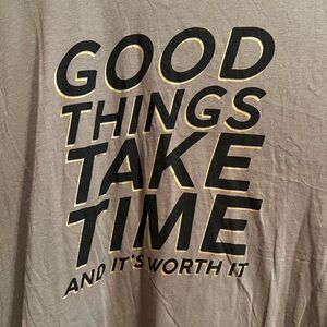 Torrid Olive Green Graphic Tee - Good Things Take Time. NWT